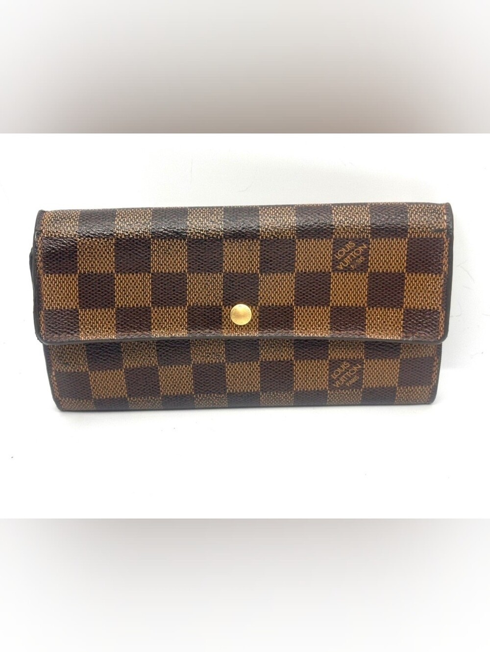 Louis Vuitton Damier Ebene Sarah Wallet Authentic